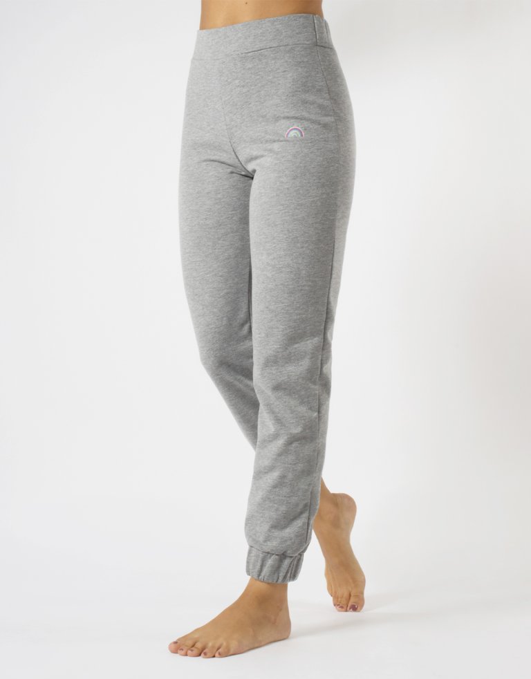 PANTALONI TUTA IN COTONE CON LOGO SOLE