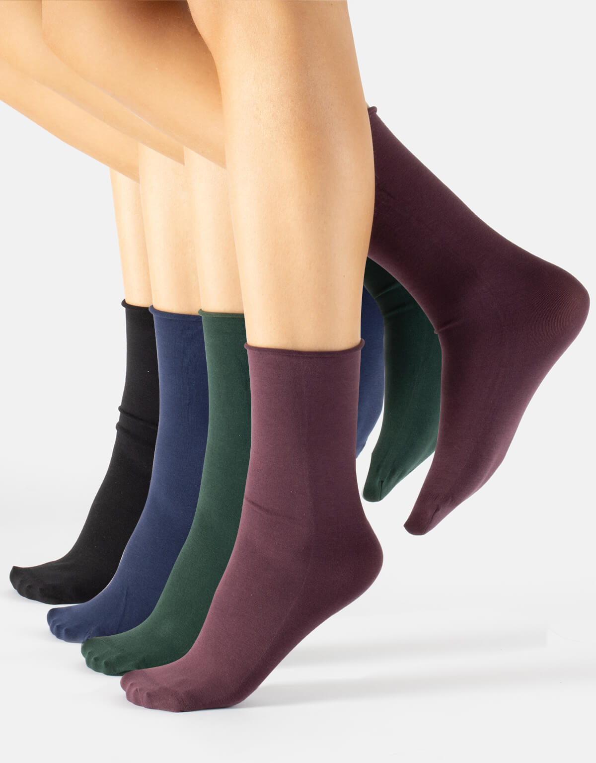 Chaussettes Coton Chaussettes Diabétiques Leon D'Oro - 5/6 Paires Coton Sans élastique, Made In Italy Chaussette Diabetique