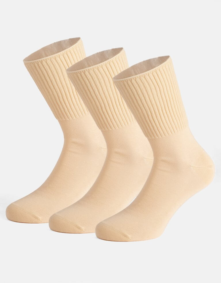 CALZE SANITARIE PER DIABETICI SENZA ELASTICO - 3 PAIA